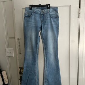 Vans Light Blue Flare Jeans for Women